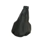 Husă schimbător viteze auto din piele naturală neagră Carpoint, universală