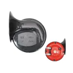 Set 2 claxoane auto Automax 12V negre, ton inalt si jos, 112 dB