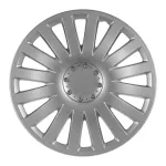Set 4 capace roti 13 inch Smart argintii din ABS rezistent Automax