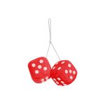 Zaruri ornamentale auto rosii Carpoint pentru oglinda retrovizoare