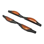 Apărători pentru uși auto Automax portocalii, set 2 bucăți