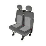 Husa universala bancheta auto 2 locuri pentru van, compatibila airbag, gri