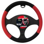 Husa volan auto Carpoint X-treme Mesh textil rosu-negru 37-39 cm