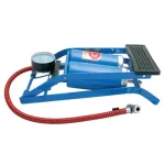 Pompa aer auto Carpoint de picior, dubla, 2 cilindri, cu manometru, 7 bari