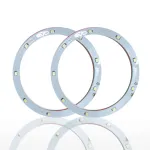 Set 2 leduri auto Angel Eyes EVO Formance 12 cm, lumină albă