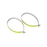 Set 2 cleme reflectorizante pentru bicicliști cu inserție metalică
