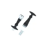 Suport fixare capotă auto Carpoint din cauciuc, 12 cm, set 2 bucăți