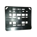 Suport numar inmatriculare pentru motocicleta, negru, 15.4 x 19.8 cm