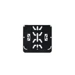 Suport numar inmatriculare pentru scuter si motoreta 145 x 125 mm