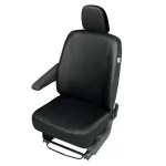 Husa scaun sofer Ford Transit Custom, imitatie piele neagra