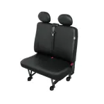 Husă banchetă 2 locuri Ford Transit Custom 2013-2017, imitație piele neagră