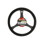 Husa volan Carpoint 35 cm, neagra, cauciucata cu finisaj textil