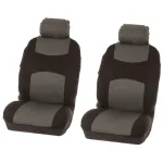 Huse scaune auto față Chicago gri, set 4 piese, compatibile airbag