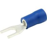 Papuci electrici izolati tip furca 4,3 mm, albastri, set 10 bucati Carpoint