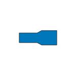 Papuci electrici izolati mama Carpoint, 6,3x0,8 mm, albastru, 10 bucati