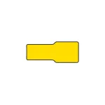 Papuci electrici izolati tip mama 5 mm galben, sertizabili, Carpoint, 10 bucati