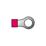 Papuci electrici izolati cu inel 5,3 mm rosii, 20 mm, set 10 buc Carpoint