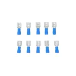 Set 10 papuci electrici mamă Carpoint 6,3x0,8 mm, albaștri