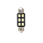 Set 2 becuri LED auto sofit C10W T11x36 mm Canbus, alb, 6 LED, 12V-15V