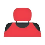 Set 2 huse tetiera auto rosii universale, compatibile cu 99% din autoturisme