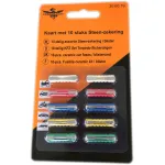 Set sigurante cilindrice auto fuzibile 10 buc, 5 amperaje colorate