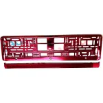 Suport număr înmatriculare auto roz, aspect cromat, montaj rapid