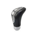 Ornament schimbător viteze universal negru Speed Metal, piele și crom