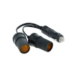 Priza auto dubla Carpoint 2x12V max. 8A cu cablu 11 cm si mufa bricheta