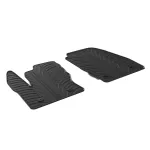 Set covorașe auto din cauciuc Ford Transit Connect Furgon 2016+ Gledring, negre, 2 piese