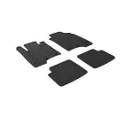 Set covorașe auto din cauciuc Fiat Panda Facelift 2014-, negre, Gledring, 4 piese