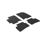 Set covorase auto din cauciuc pentru Kia Rio si Stonic, negre, Gledring