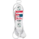 Prelungitor electric Strend Pro 5 m, 4 prize, alb, 10A