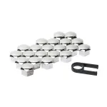 Set capace prezoane roata Automax 19 mm, 21 piese, crom