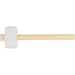 Ciocan din cauciuc Strend Pro 340 g, alb, cu mâner din lemn