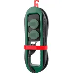 Prelungitor exterior Strend Pro 3,2 m cu 2 prize, agatatoare si IP44