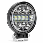 Proiector auto LED AMIO 12-24V, 26 LED 3030, rotund 110 mm