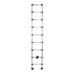 Scară telescopică Strend Pro din aluminiu, 2,6 m, 1x9, max. 125 kg