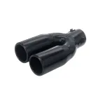 Ornament tobă Automax negru cu ieșire dublă, 225x133x57 mm