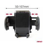 Suport auto pentru telefon AMIO HOLD-03, cu brat flexibil, fixare ventuza, deschidere 50-107mm