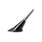 Tija antena auto Sumex Bullet din aluminiu, 56 mm, argintie, adaptor 5-6 mm