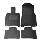 Covorase mocheta pentru Mercedes EQE V295 2021-, negre, set 4 piese