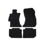 Covorașe mochetă Subaru Levorg 2015-prezent și XV 2012-2018, negre, set 4 piese