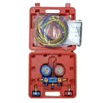 Set manometre si reparatie aer conditionat auto R-134A cu furtunuri