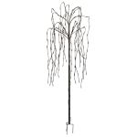 Copac salcie artificial decorativ cu iluminare LED si incarcare solara