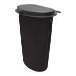 Coș de gunoi auto Cartrash 9L, fixare la bord sau tetiere, negru
