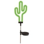 Lampa solara LED Neon Cactus decorativa pentru gradina si terasa