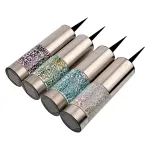 Lampa solara de gradina cu mozaic decorativ, set 4 buc, 31.5 x 6 cm