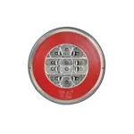 Lampa spate LED Carpoint rotunda 150 mm, 12V, 3 functii, stanga/dreapta