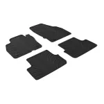 Set covorase auto din cauciuc pentru Audi A1 2018-, negre, Gledring, 4 piese