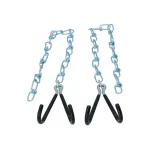 Suport bicicletă pentru tavan cu 2 cârlige și lanț 2x50 cm